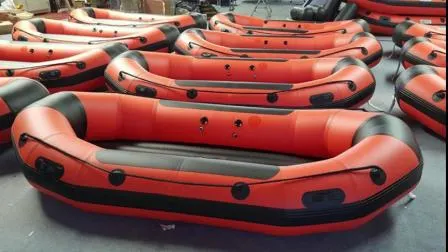 Heißer Verkaufsartikel Wassersportprodukt 10 Personen 14 Fuß 4,3 m PVC-Schlauchboot, schwimmendes Boot, Rafting-Boot, PVC-Boot, Rapids-Boot, Fluss, Junior-Boot, Kanu-Slalom zu verkaufen