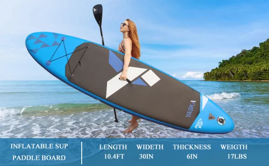 Heißer Verkauf, maßgeschneidertes Allround-Sup-Surfbrett, aufblasbares Paddle-Board in 10′4× 32′′× 6′′