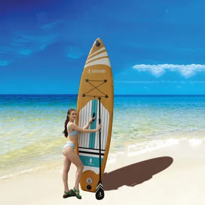 Drop Stitch Holz UV-Druck maßgeschneidertes Stand-Up-Paddle-Board zum Surfen